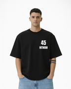 Rohit Sharma “Hitman 45” Oversized T-Shirt | Unisex Premium Cotton Tee