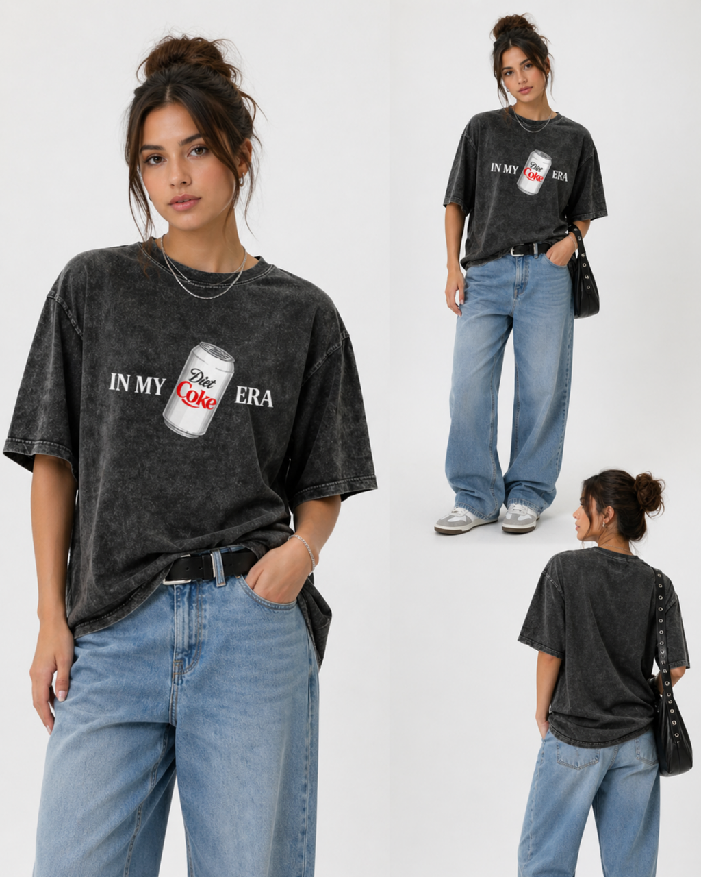 In My Diet Coke Era Vintage Streetwear | Oversized Acid Wash Unisex T-Shirt | Premium Cotton Graphic Tee
