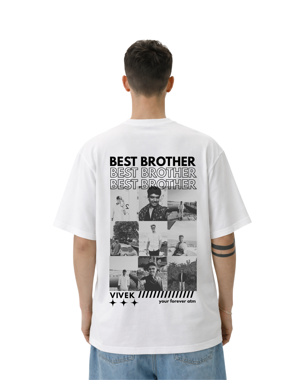 Personalized Photo Collage T-Shirt | Custom Printed Unisex Tee