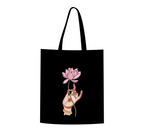 Divine Lotus Mudra Canvas Tote Bag