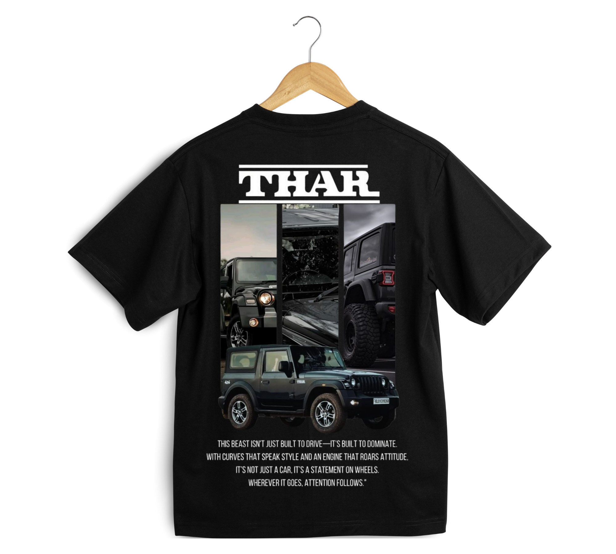 THAR Oversized Back Print T-Shirt