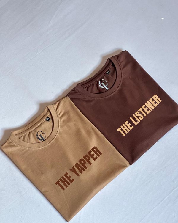 "YAPPER X LISTENER" Duo Regular fit T-shirts