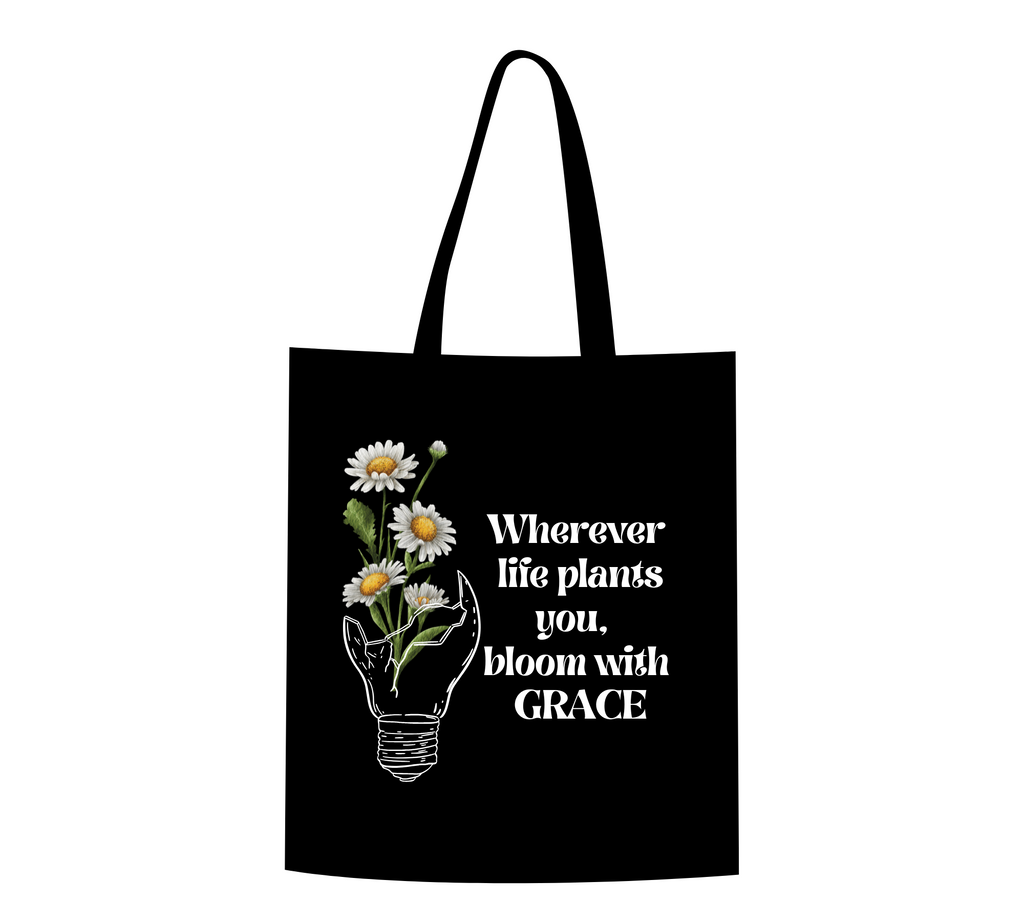 The "Bloom With Grace" Resilient Daisy Tote Bag
