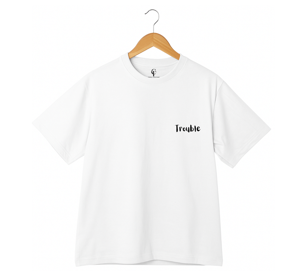 "Where I Go Trouble Follows" X "Trouble" Duo T-Shirt Set