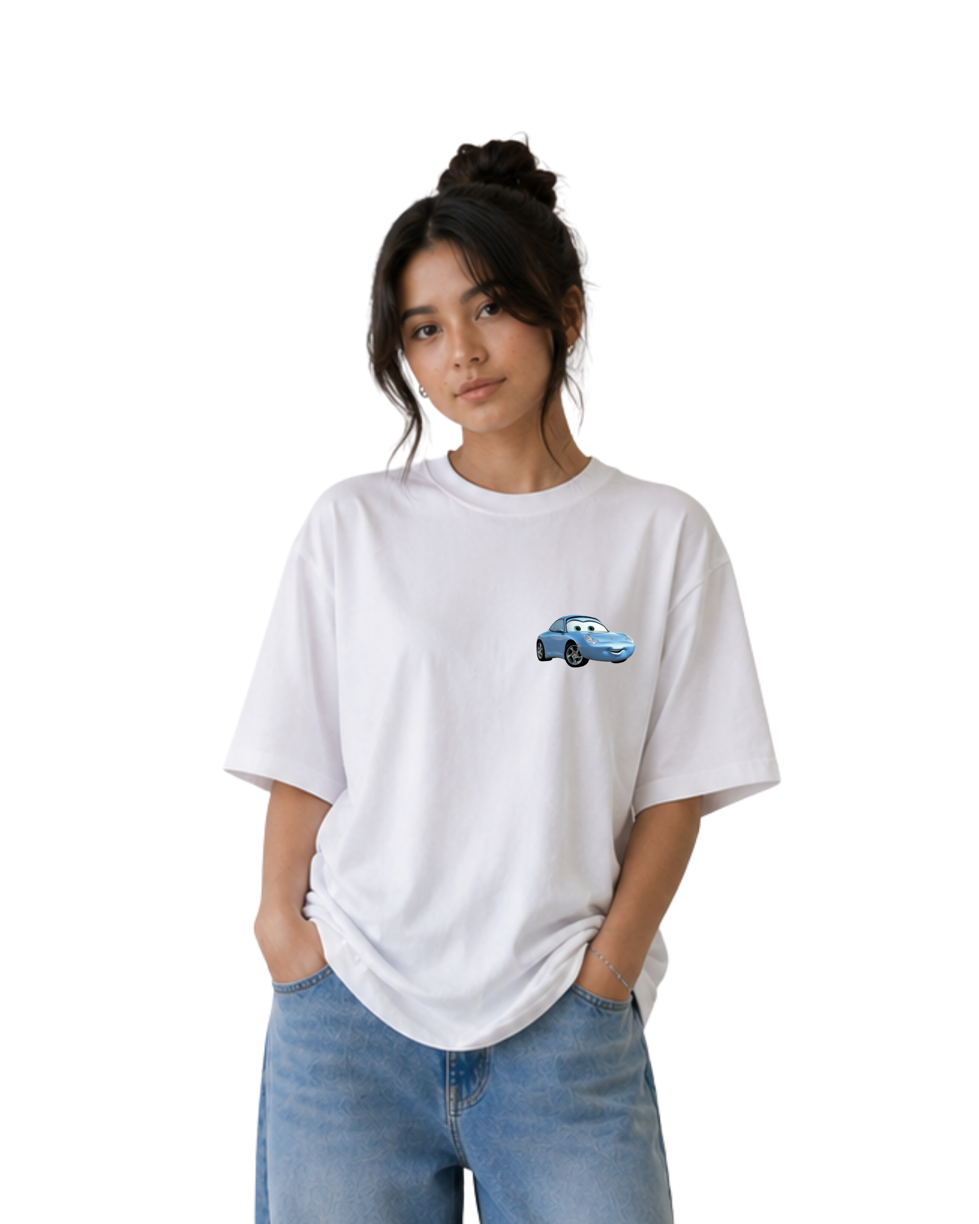 Lightning X Sally Couple Oversized T-Shirts (Set of 2) | Unisex Premium Heavyweight Cotton Tees