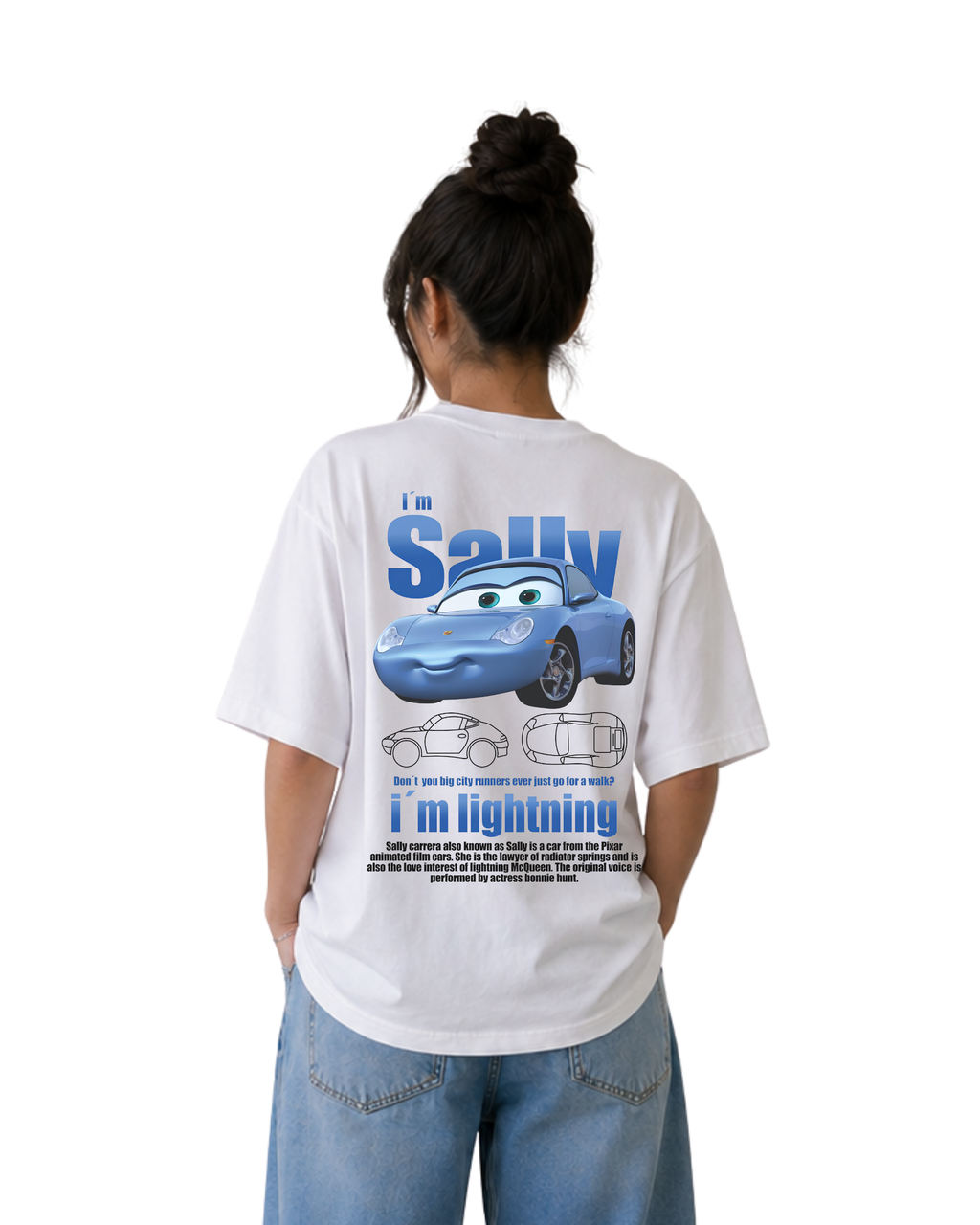 Lightning X Sally Couple Oversized T-Shirts (Set of 2) | Unisex Premium Heavyweight Cotton Tees