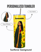 Personalized Stainless Steel Tumbler With Free Steel Straw