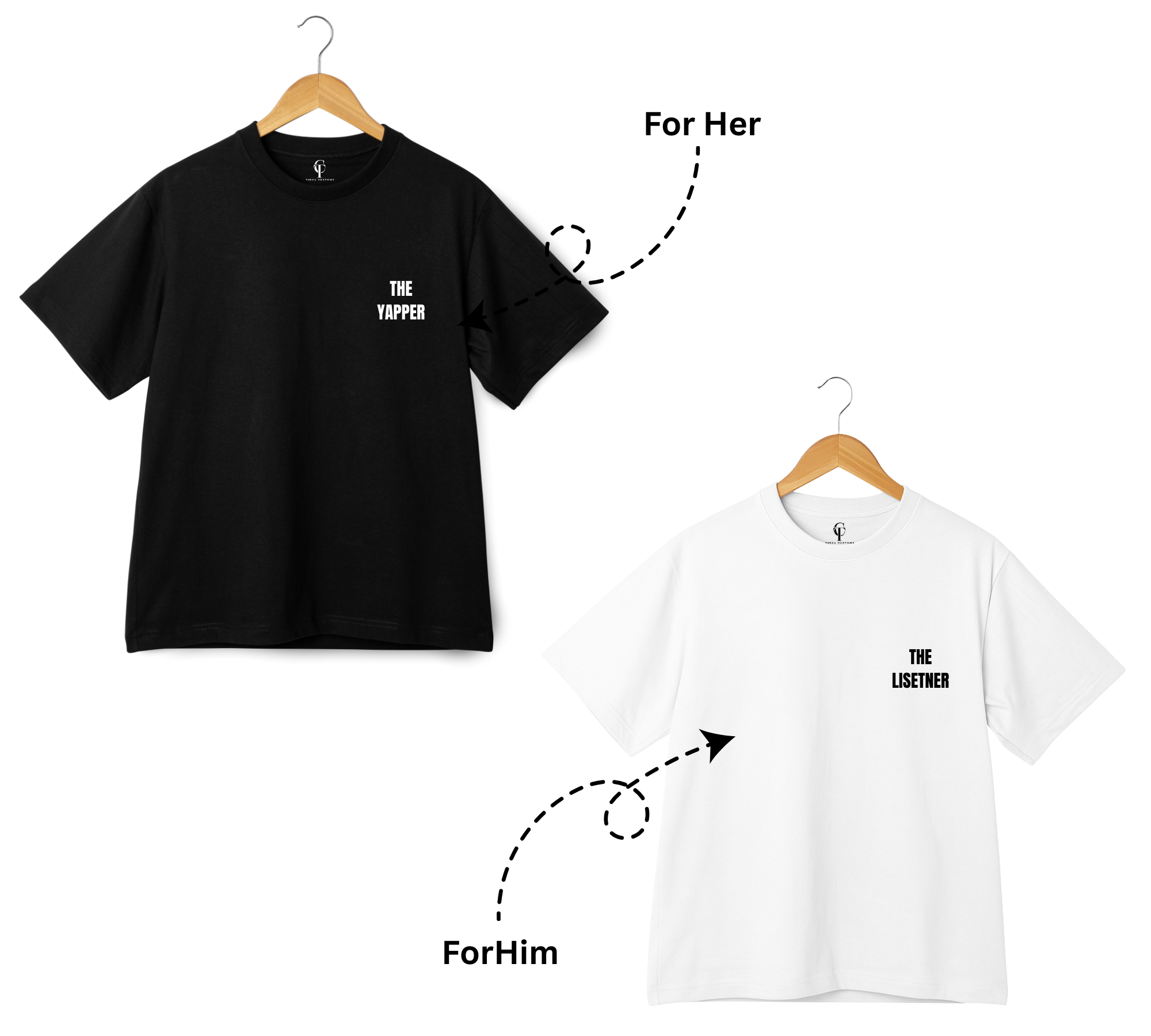 "The Yapper" X "The Listener" Duo T-Shirt Set