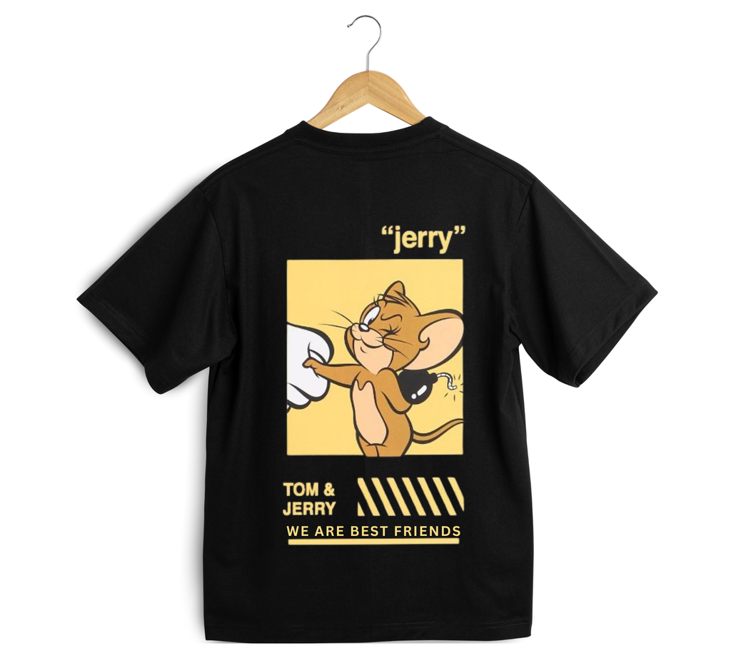 Tom & Jerry Duo: We Are Best Friend Oversized T-Shirts (Set of 2)