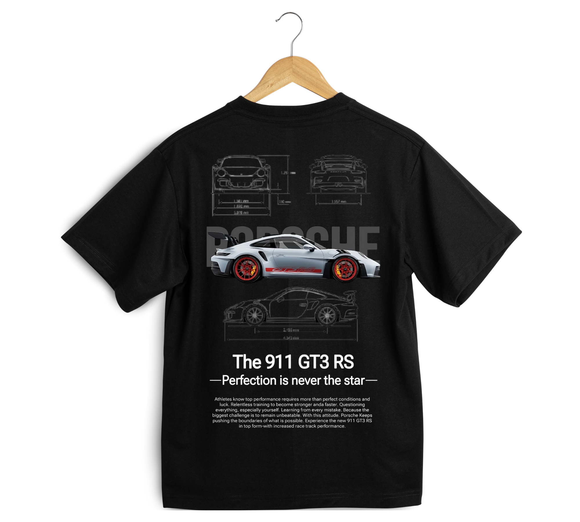 Porsche 911 GT3 RS Perfection Oversized T-Shirt Set