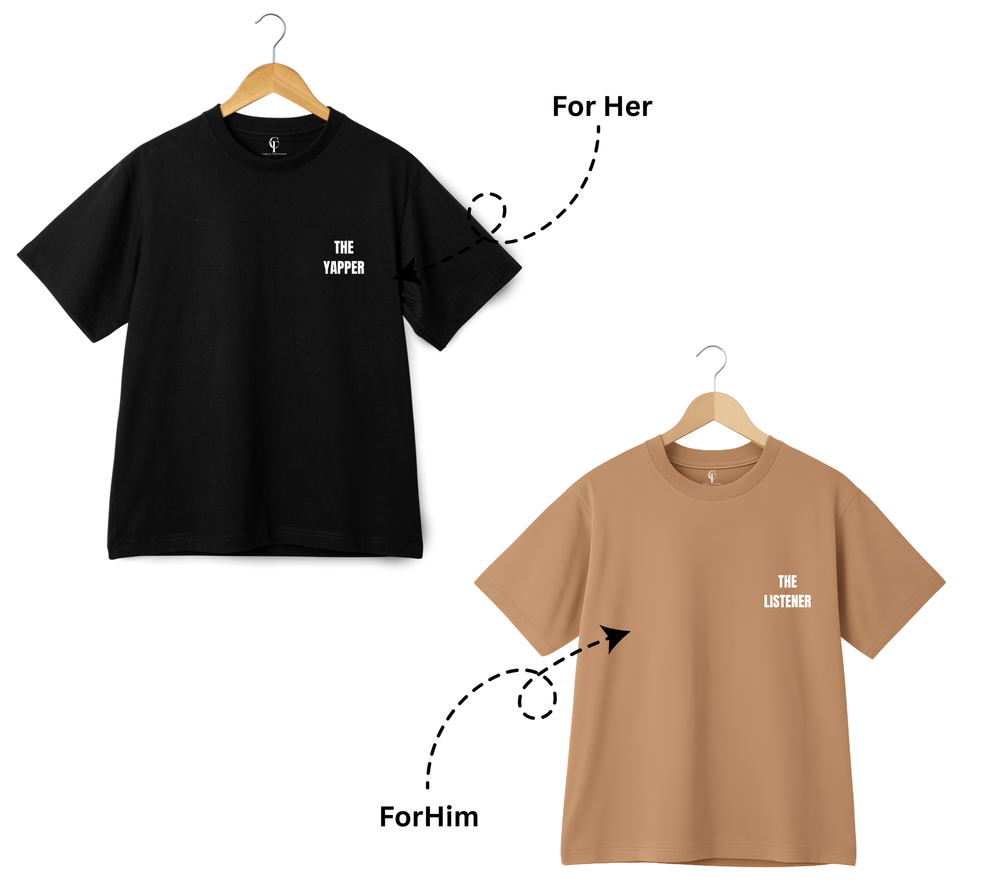 "The Yapper" X "The Listener" Duo T-Shirt Set