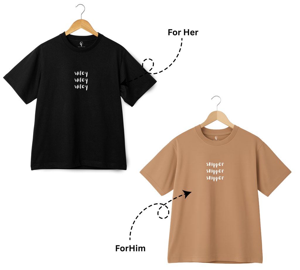 "Wifey" x "Snipper" Duo T-Shirt Set