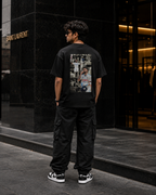Virat Kohli Oversized T-Shirt for Men & Women | Black Cricket Fan Graphic Tee | Jersey Number 18 | For The Love of Cricket | 240 GSM Premium Cotton