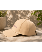 Active After Coffee Printed Baseball Cap | 100% Cotton Beige Hat | Adjustable Strap | Unisex Summer Cap for Women & Men
