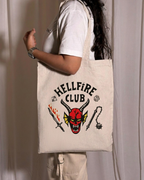 Stranger Things Hellfire Club Logo Canvas Tote