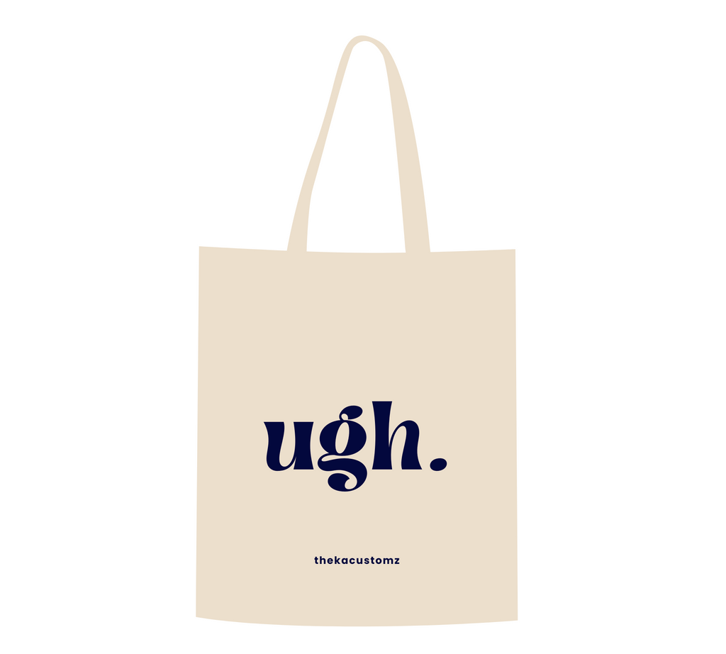 "Ugh." The Anatomy Canvas Tote Bag