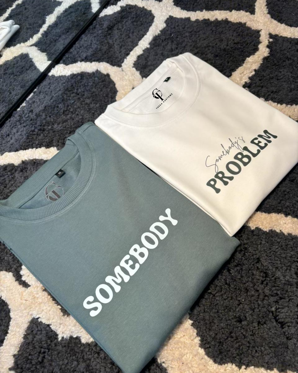 "Somebody's Problem" & "Somebody" Duo Oversize T-Shirt Set