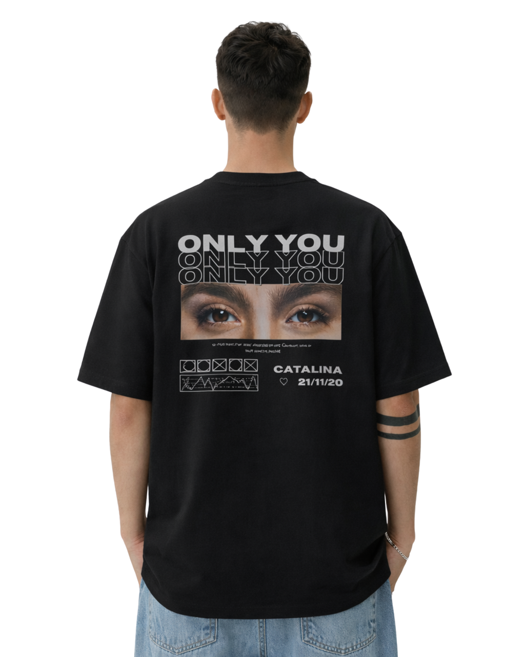 Personalized Photo & Text Custom T-Shirt