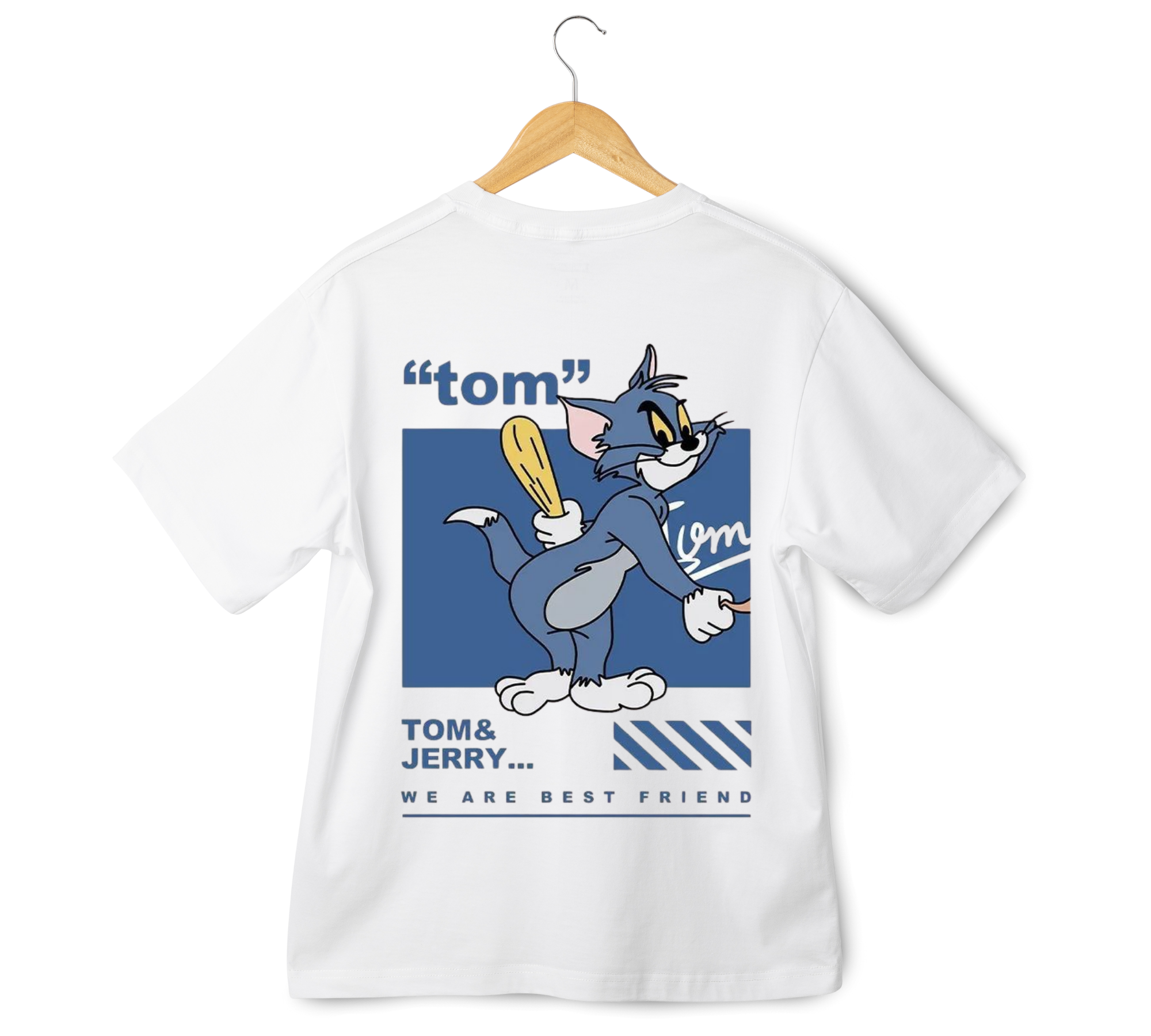 Tom & Jerry Duo: We Are Best Friend Oversized T-Shirts (Set of 2)