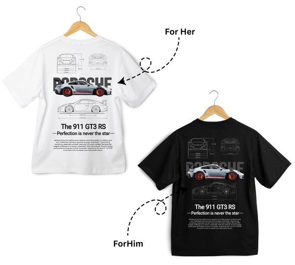 Porsche 911 GT3 RS Perfection Oversized T-Shirt Set