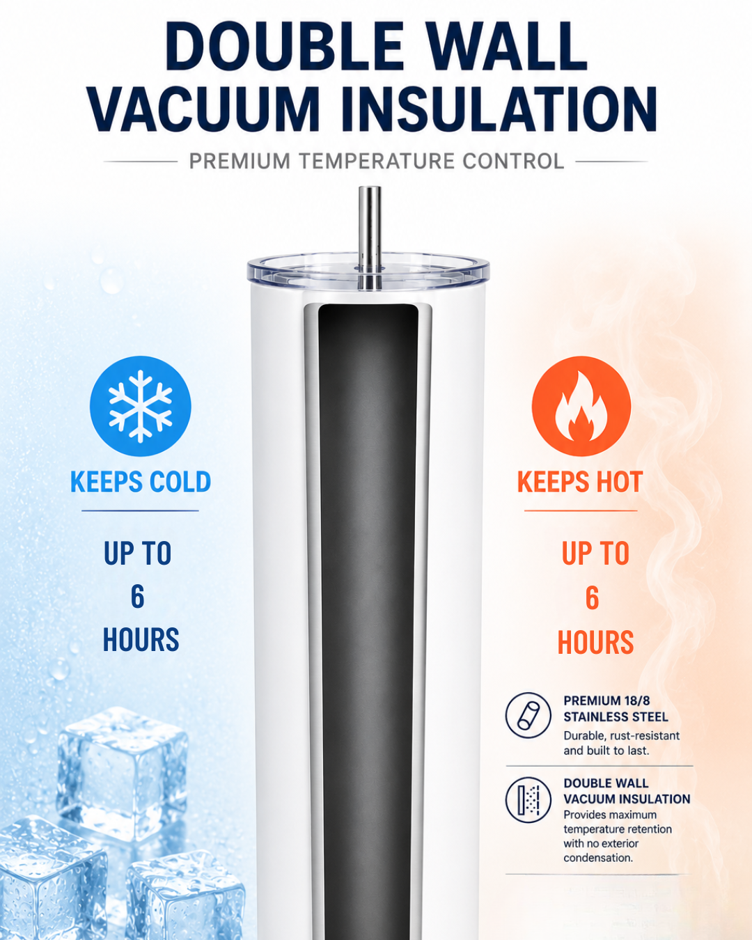 Colossal Tumbler 700ml with SS Straw | Blue Daisy Floral | Double Walled Insulated Sipper Bottle 7–8 hrs | Gift for Women