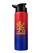 RCB Aluminium Water Bottle 750ml | Leak Proof Sports Sipper Bottle | Rust Free Lightweight Drinking Bottle | BPA Free Gym, School, Office & Travel Water Bottle for RCB Fans
