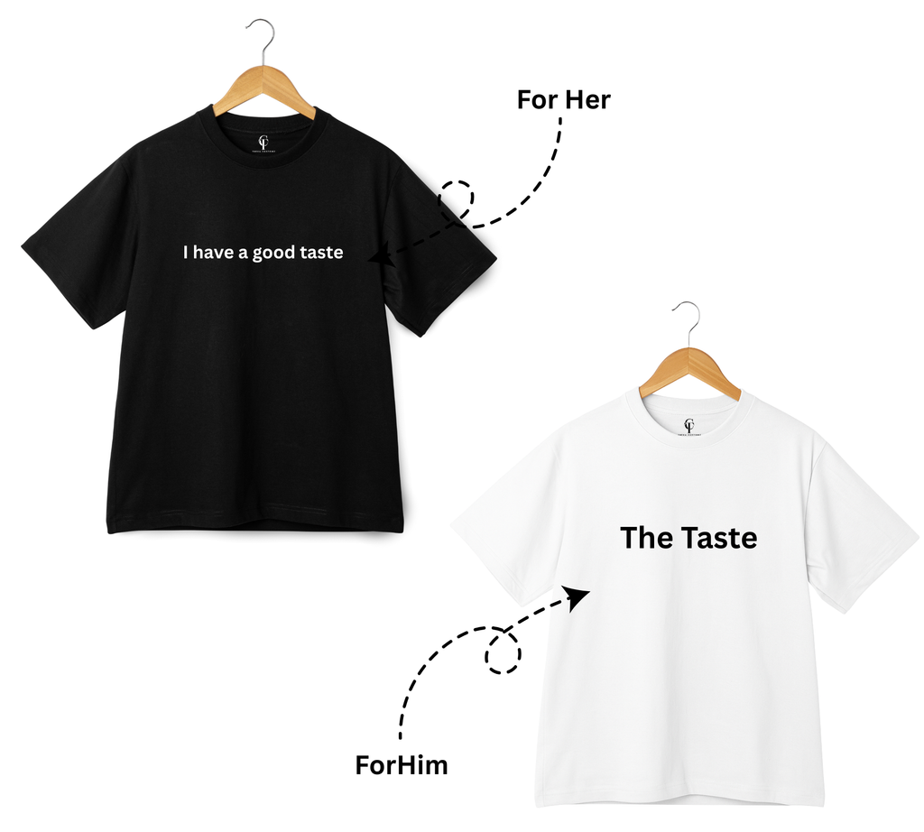 "I Have a Good Taste" & "The Taste" Duo T-Shirt Set