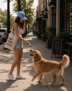 Sorry I'm Late There Was A Dog Printed Blue Baseball Cap | 100% Cotton Dog Lover Cap | Funny Relatable Cap Unisex | Adjustable Strap