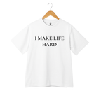 "Life" & "I Make Life Hard" Duo Oversize T-Shirt Set