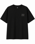 ThekaCustomz 22 Oversized T-Shirt – Black Unisex Streetwear Jersey Style Tee