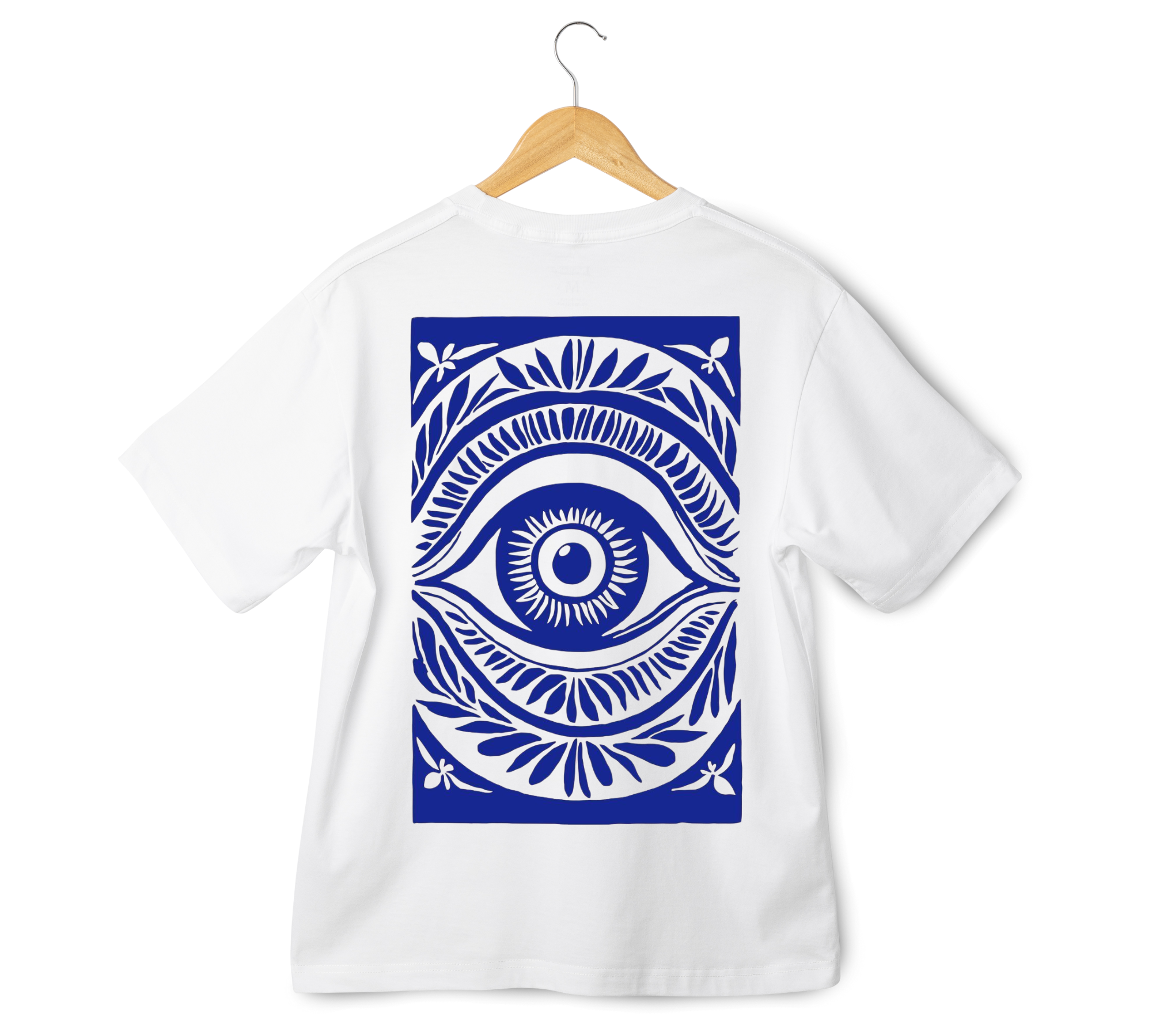 Evil Eye Oversized Print T-Shirt