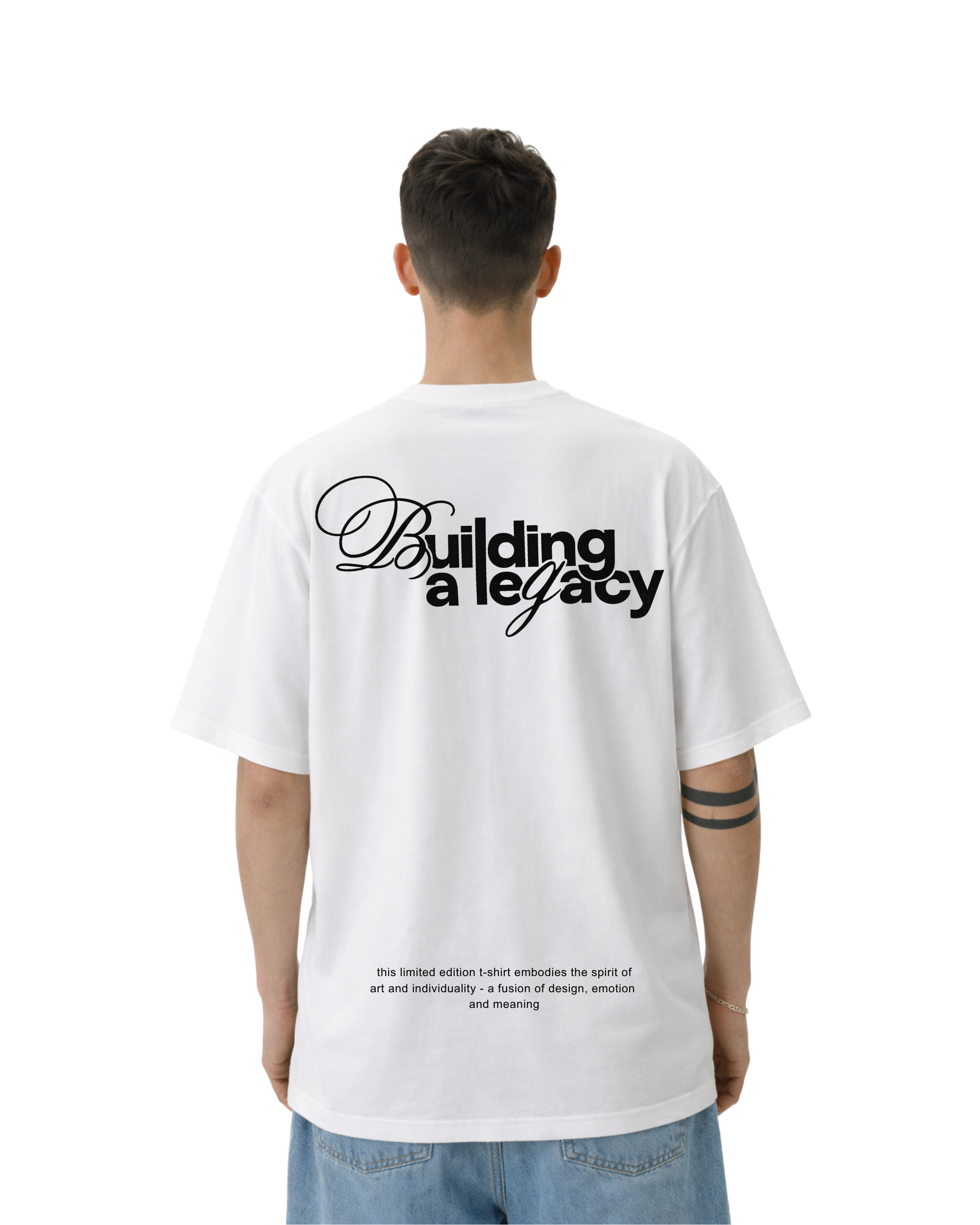 Building a Legacy Oversized T-Shirt – Premium White Unisex Streetwear Tee