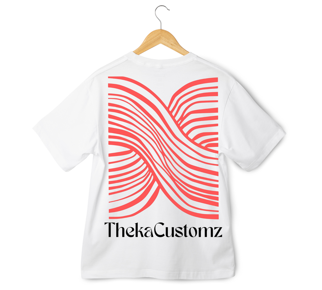 ThekaCustomz Strips Oversized T-shirts