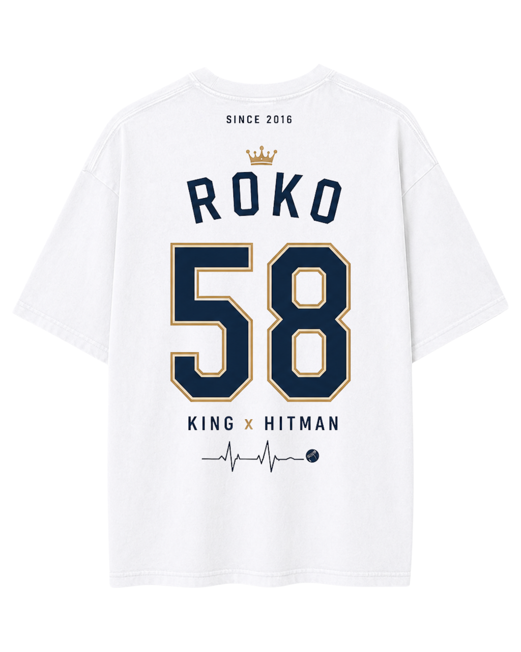 RoKo King x Hitman Customizable Oversized T-Shirt | Since 2016 | For The Love of Cricket