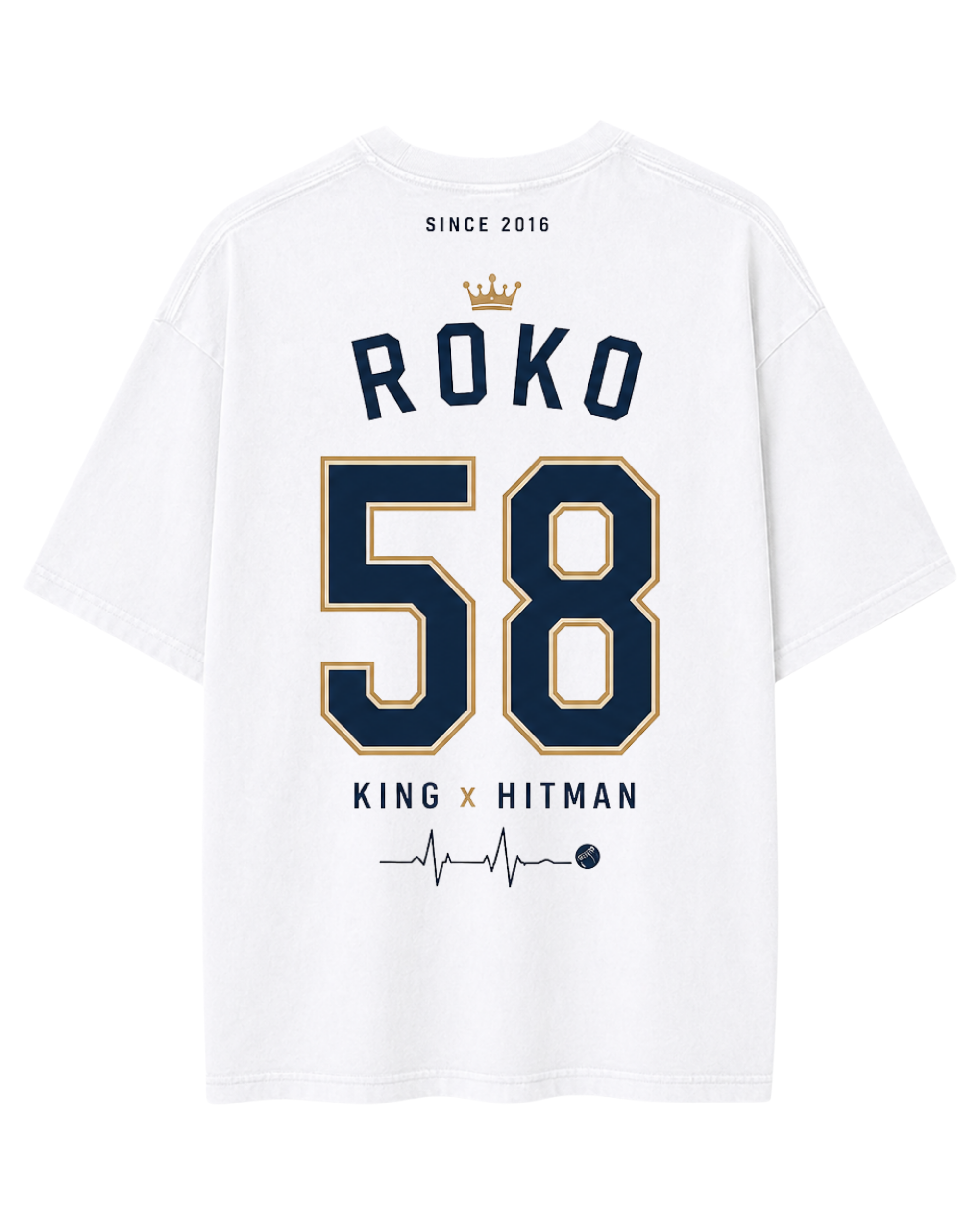 RoKo King x Hitman Customizable Oversized T-Shirt | Since 2016 | For The Love of Cricket