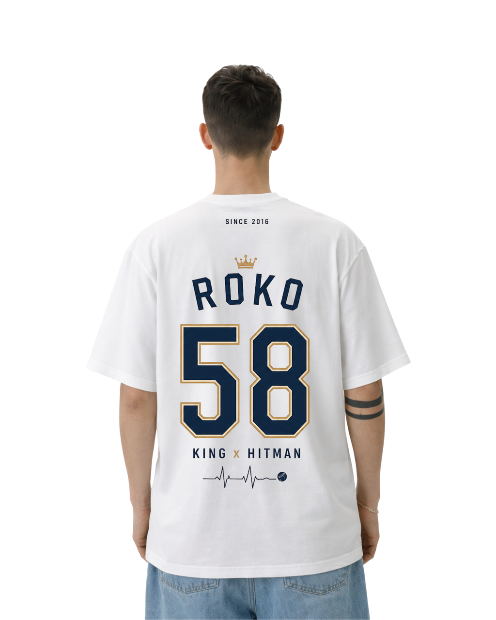 RoKo King x Hitman Customizable Oversized T-Shirt | Since 2016 | For The Love of Cricket