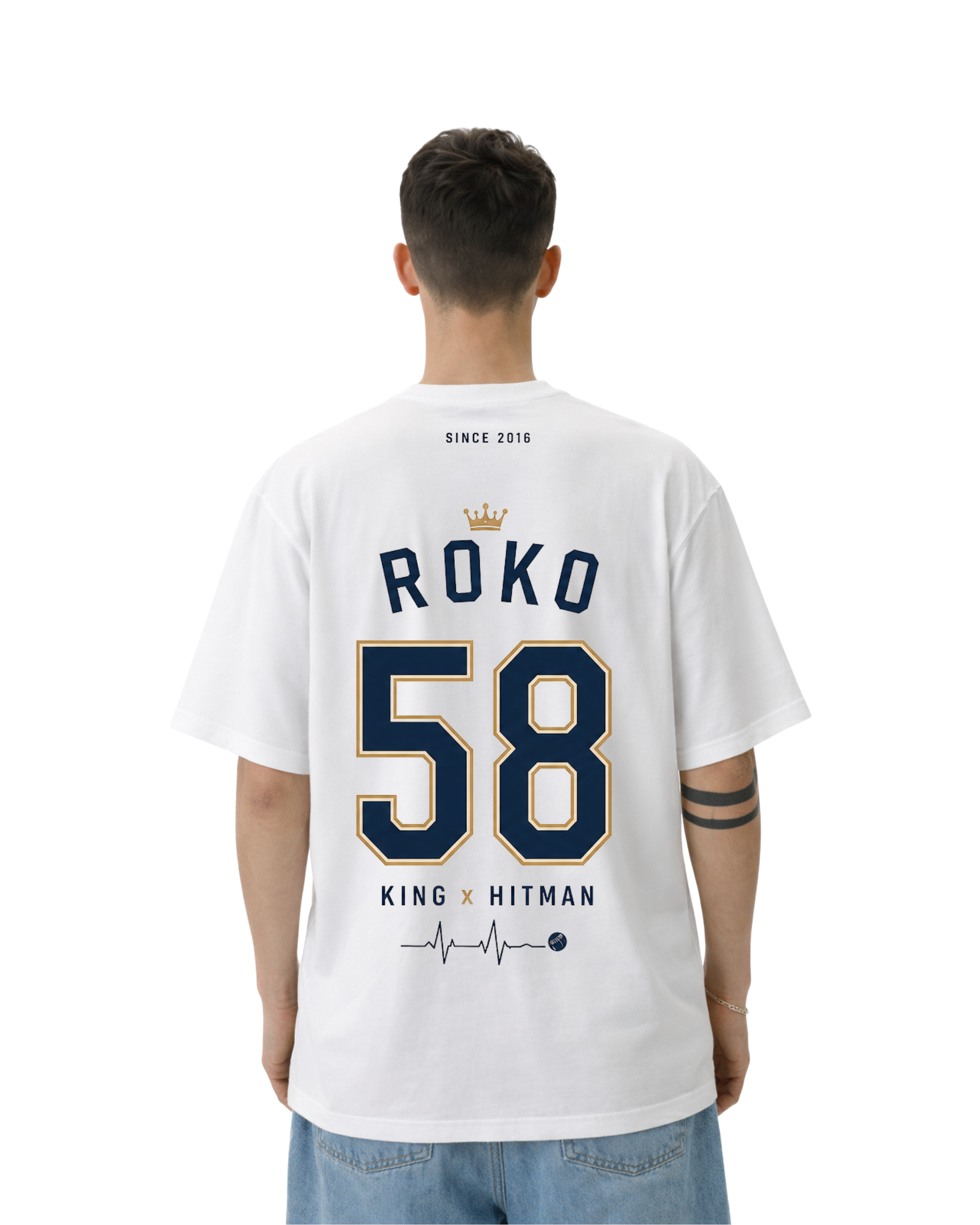 RoKo King x Hitman Customizable Oversized T-Shirt | Since 2016 | For The Love of Cricket