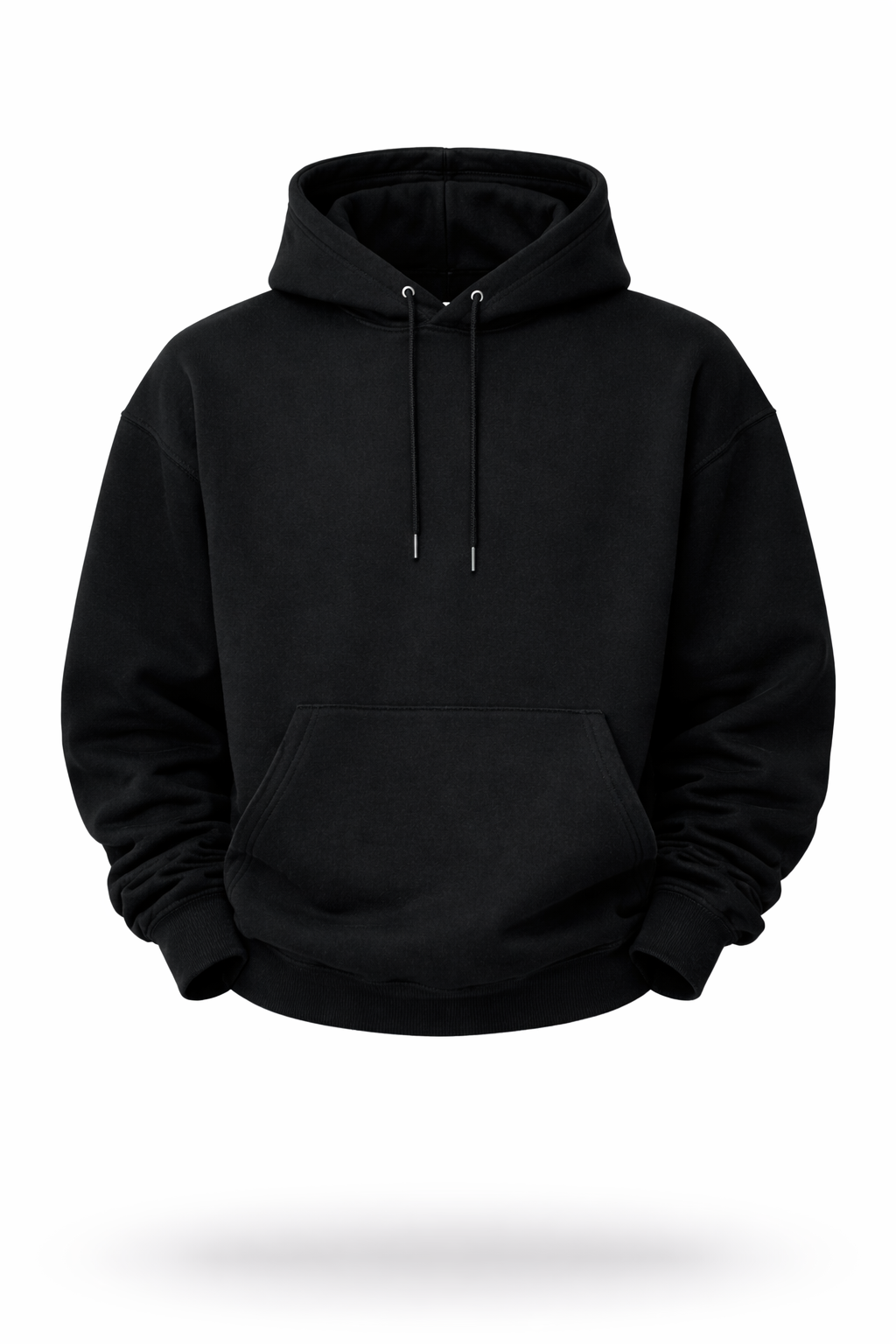 Classic Black Hoodie Heavyweight Street Fit
