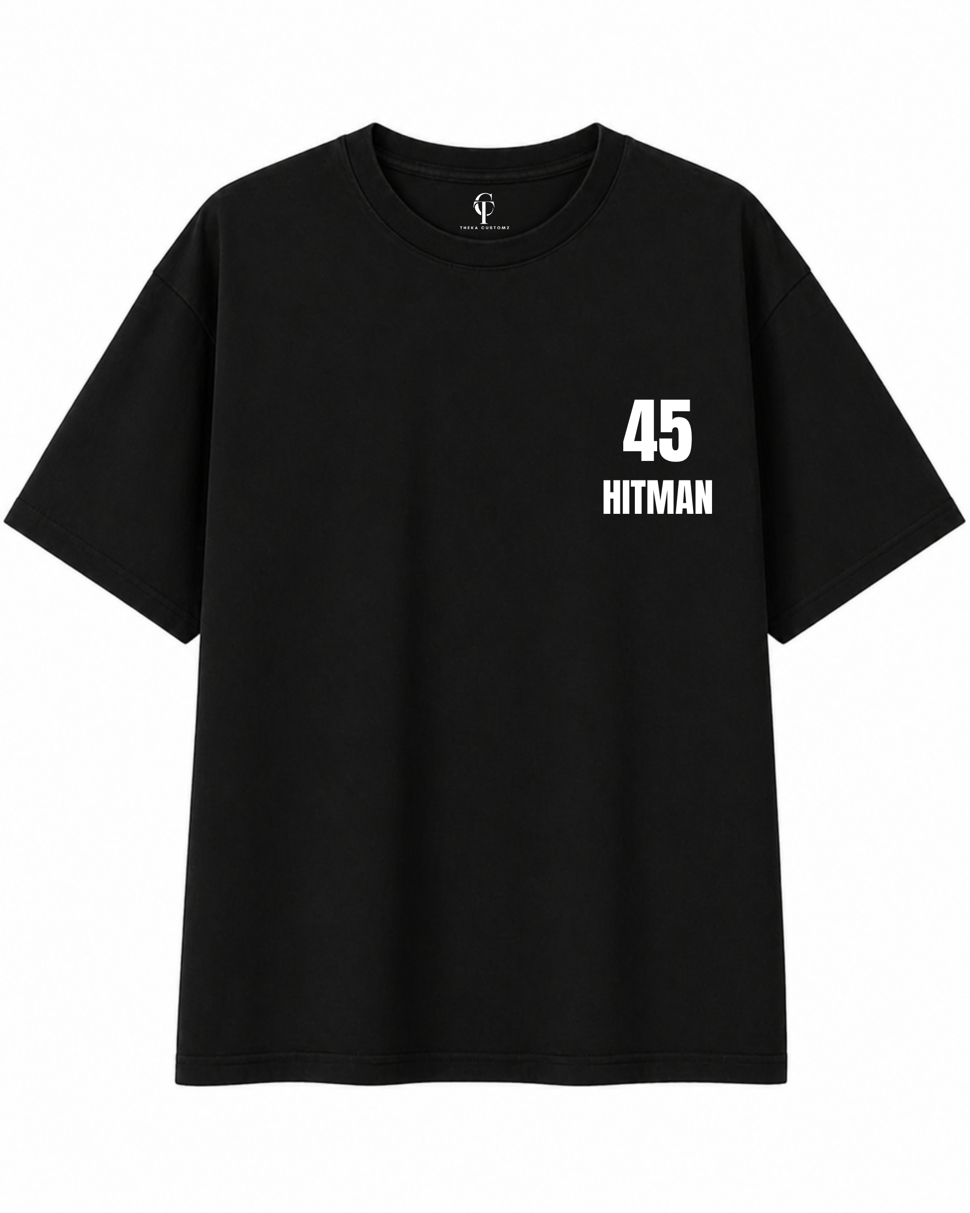 Rohit Sharma “Hitman 45” Oversized T-Shirt | Unisex Premium Cotton Tee