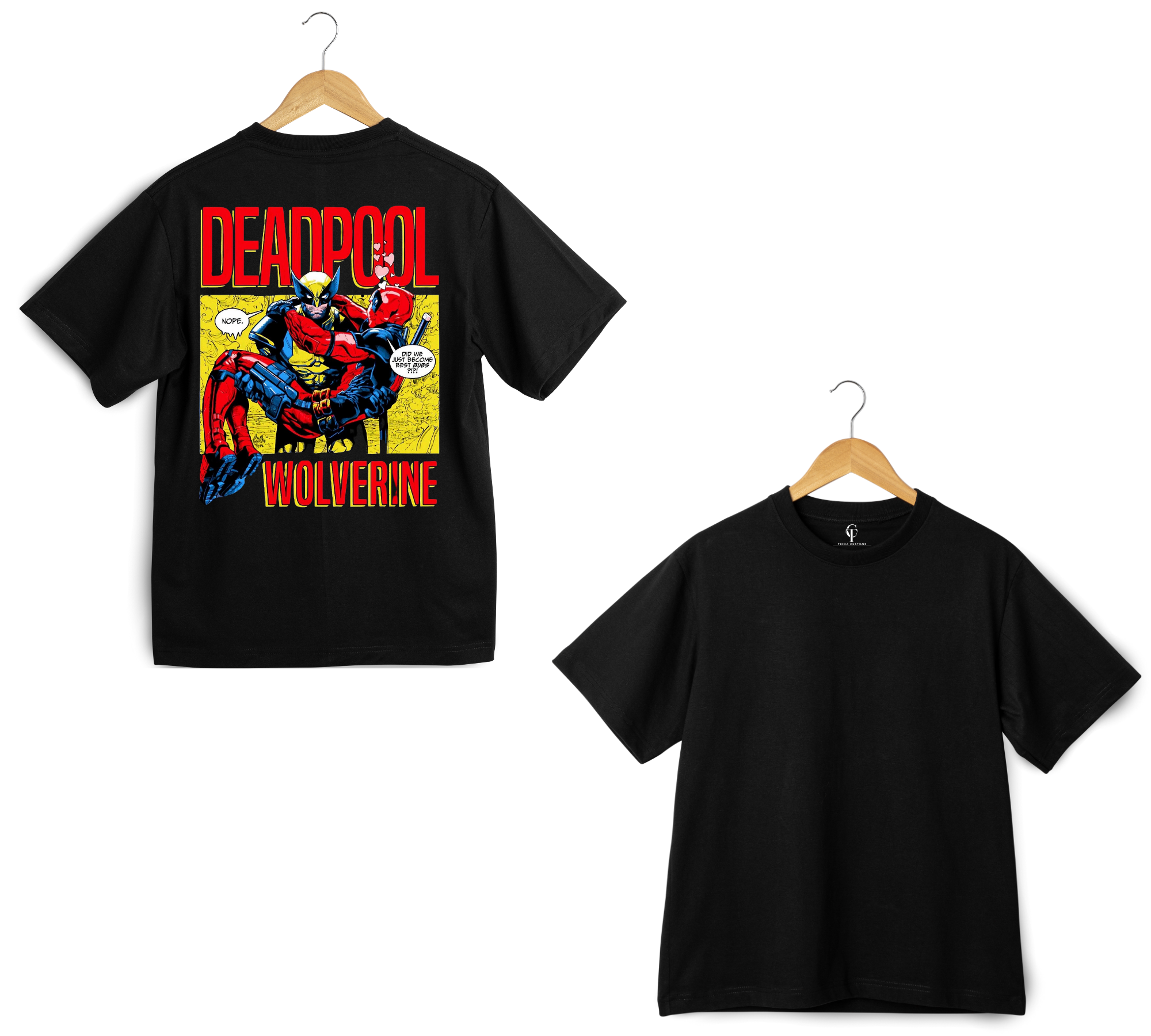 Deadpool x Wolverine Comic Scene Oversized T-Shirt