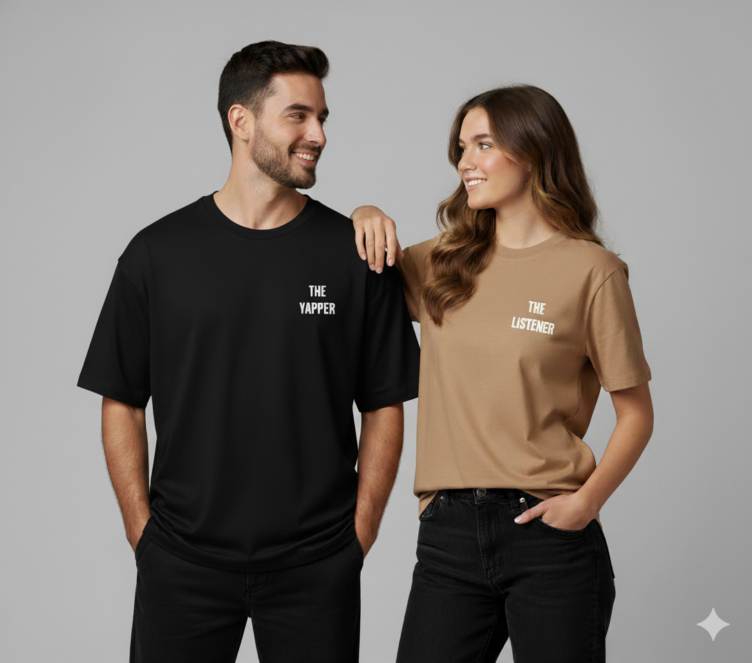 "The Yapper" X "The Listener" Duo T-Shirt Set
