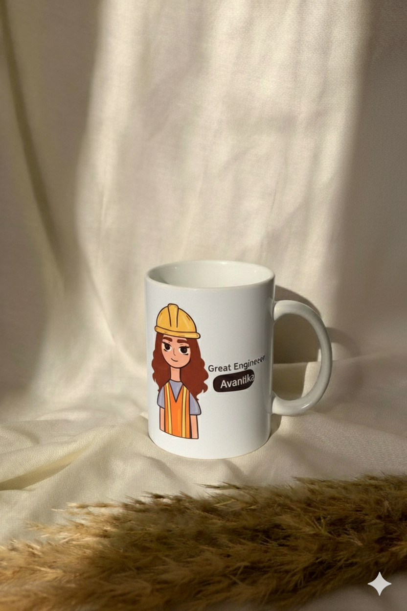 Personalized "Great Engineer" Graduation and Achievement Mug