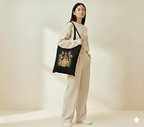 Tropical Goddess Canvas Tote Bag