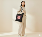 Groovy Retro Flower Power Canvas Tote Bag