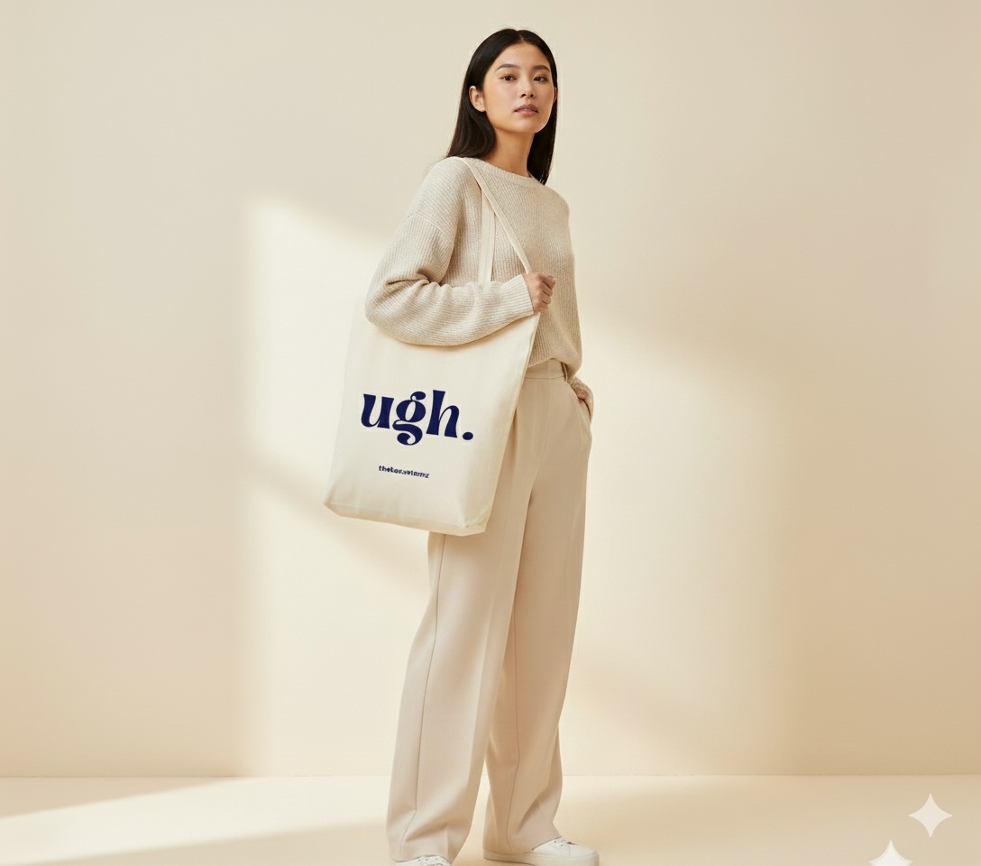 "Ugh." The Anatomy Canvas Tote Bag