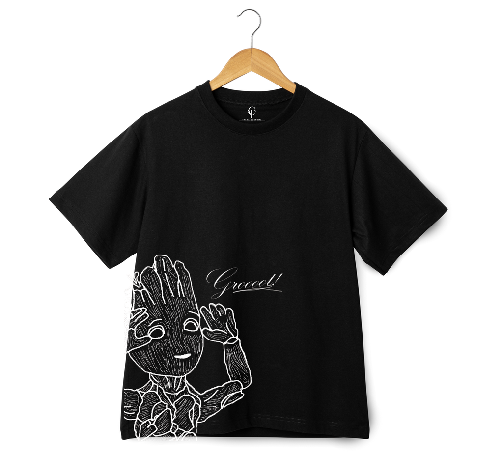 Groot: The Iconic "I Am Groot" Oversized T-Shirt