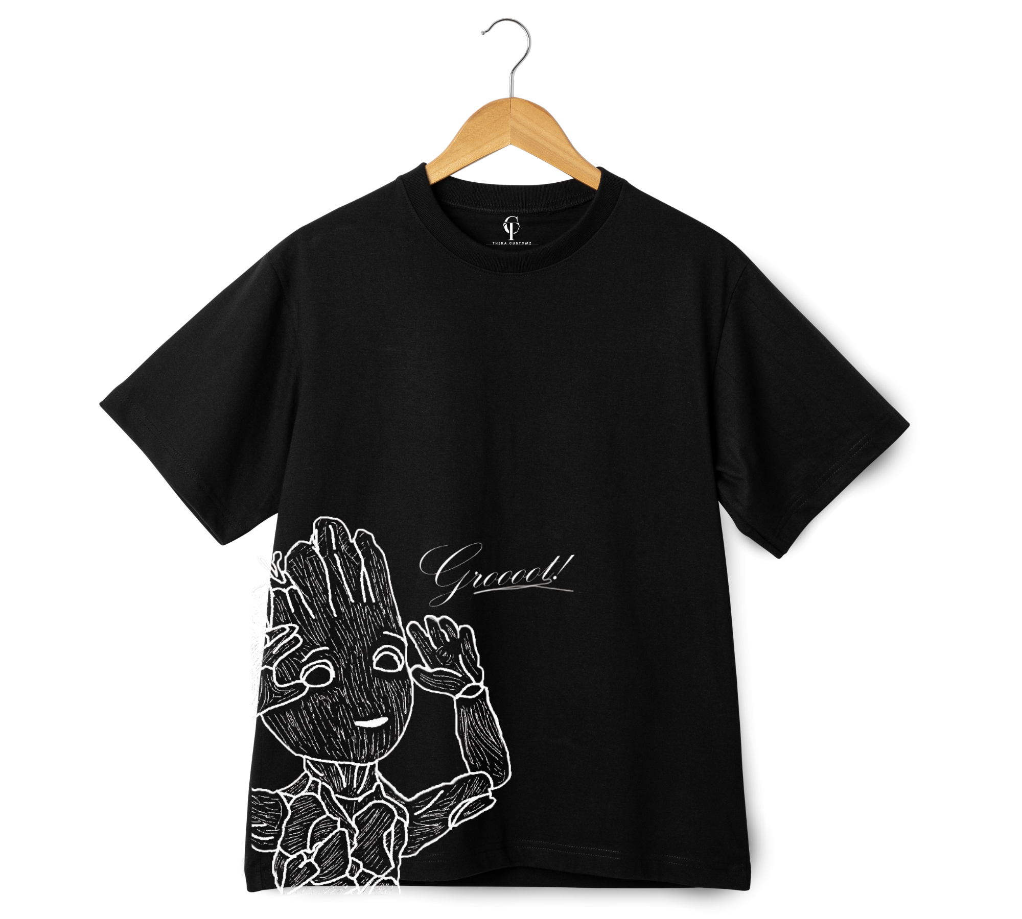 Groot: The Iconic "I Am Groot" Oversized T-Shirt