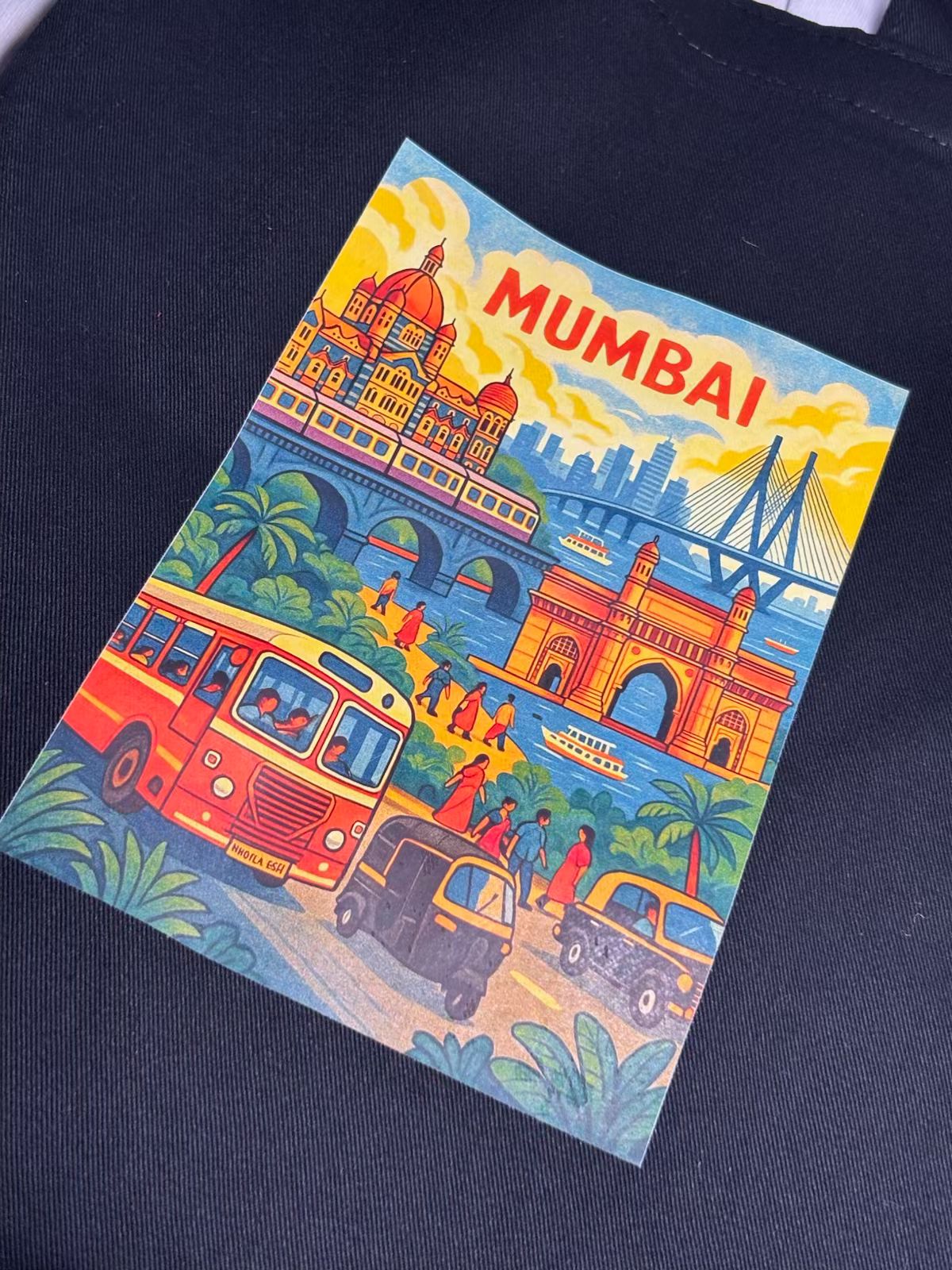 Heritage Cityscape Mumbai Tote Bag