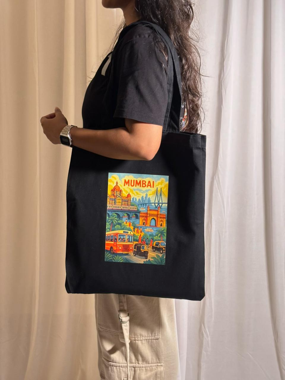 Heritage Cityscape Mumbai Tote Bag