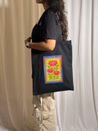 The Mithila Lotus Tote: Symbol of Purity and Tradition